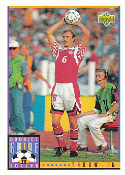 Throw-in Upper Deck World Cup 1994 Preview Eng/Spa Rookies Guide to Soccer #127